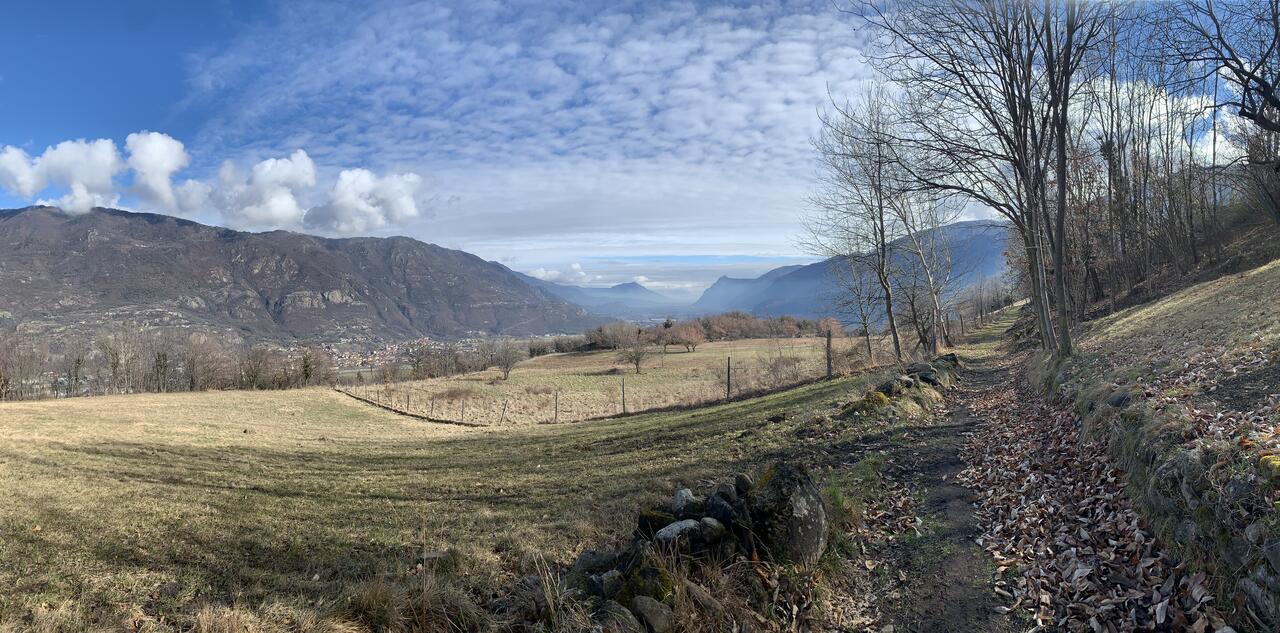 panorama dalla strada per Banda